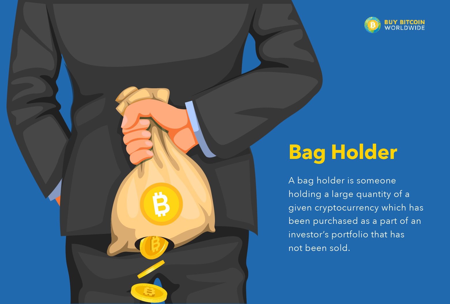 Money bag with currencies symbols bitcoin hand Vector Image