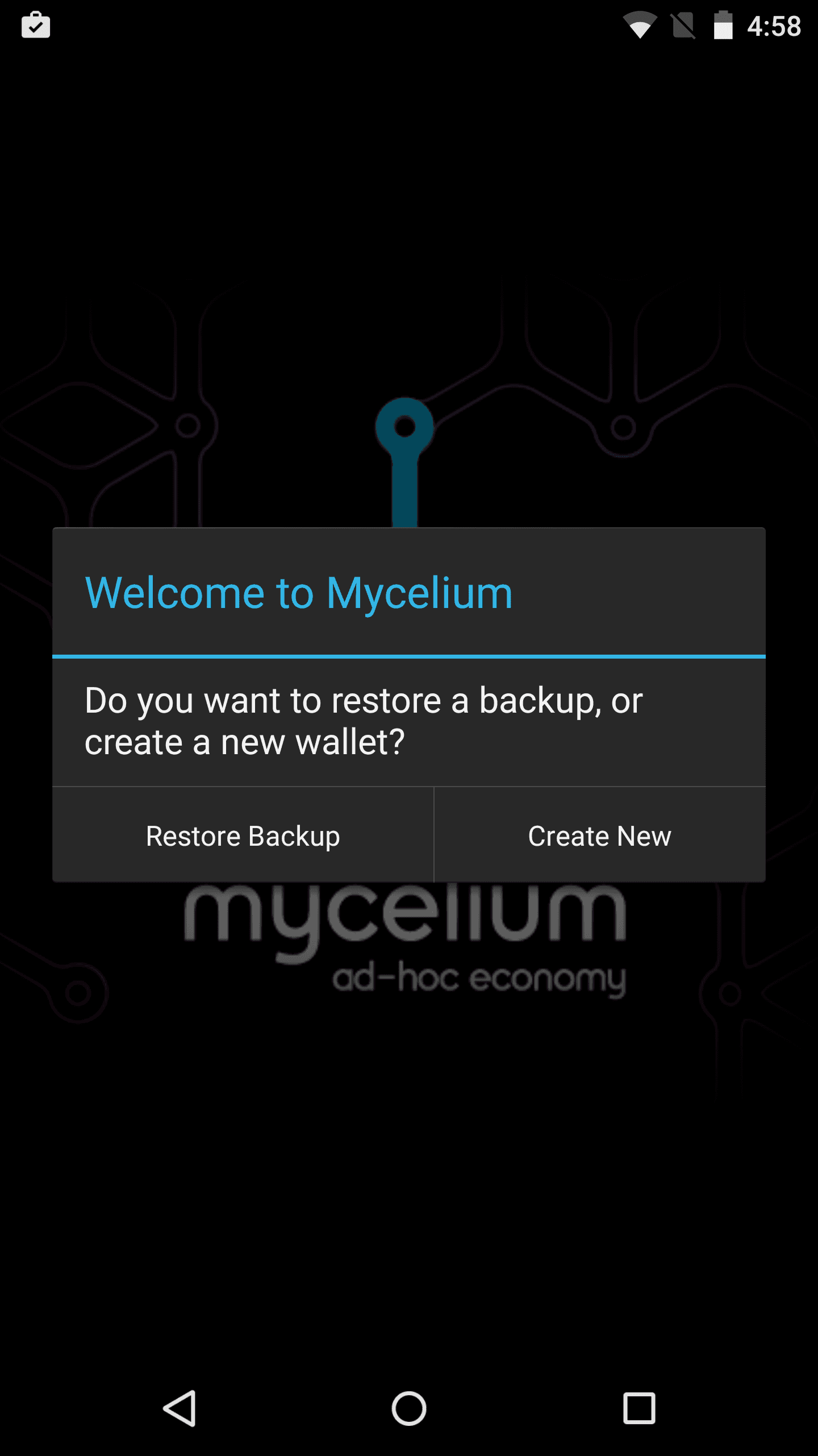New Mycelium account