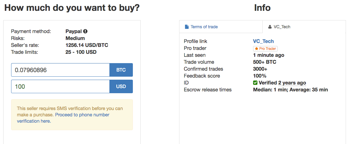 Sell bitcoin PayPal - Exchange from Bitcoin to PayPal USD