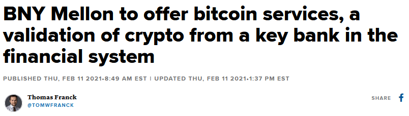 BNY Mellon accepts bitcoin