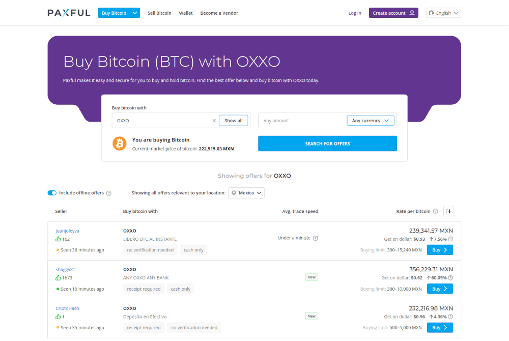 paxful oxxo partnership
