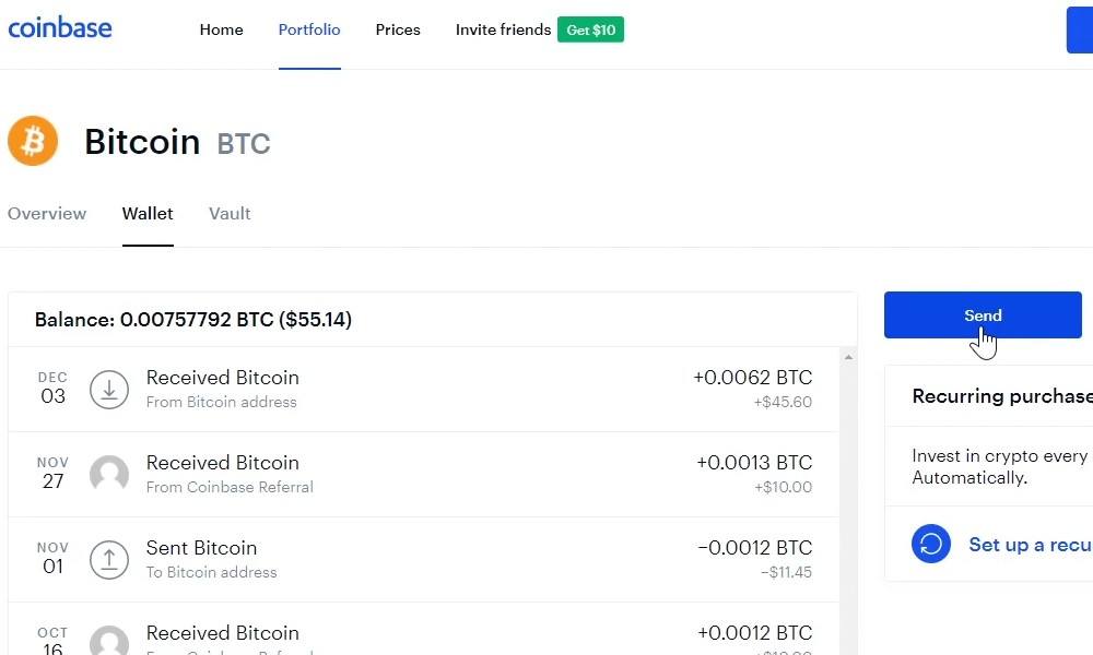 add money bitcoin wallet