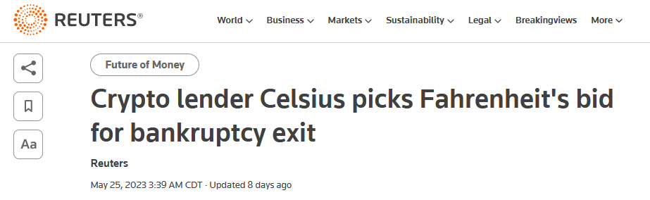 Celsius Bankruptcy