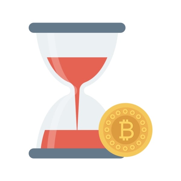 hourglass bitcoin icon