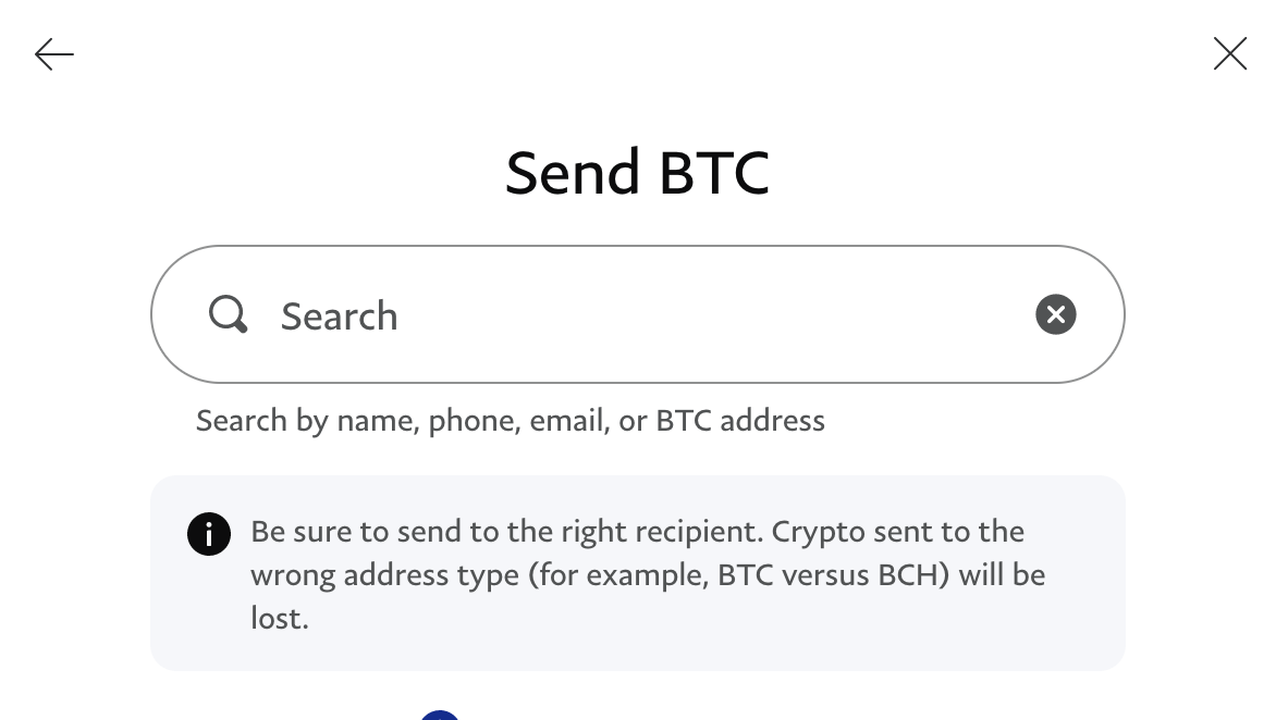 How to send bitcoin best sale from paypal