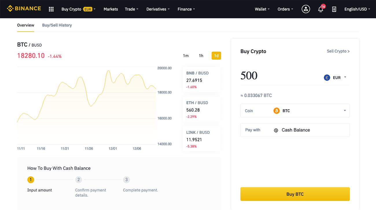 is binance good to buy bitcoin