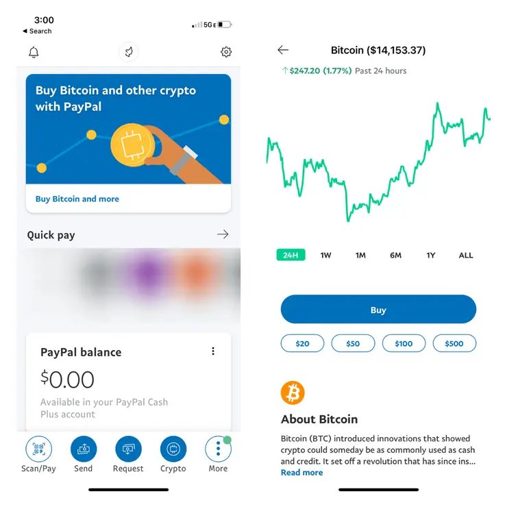 Does paypal allow buying crypto pr cryptocurrency