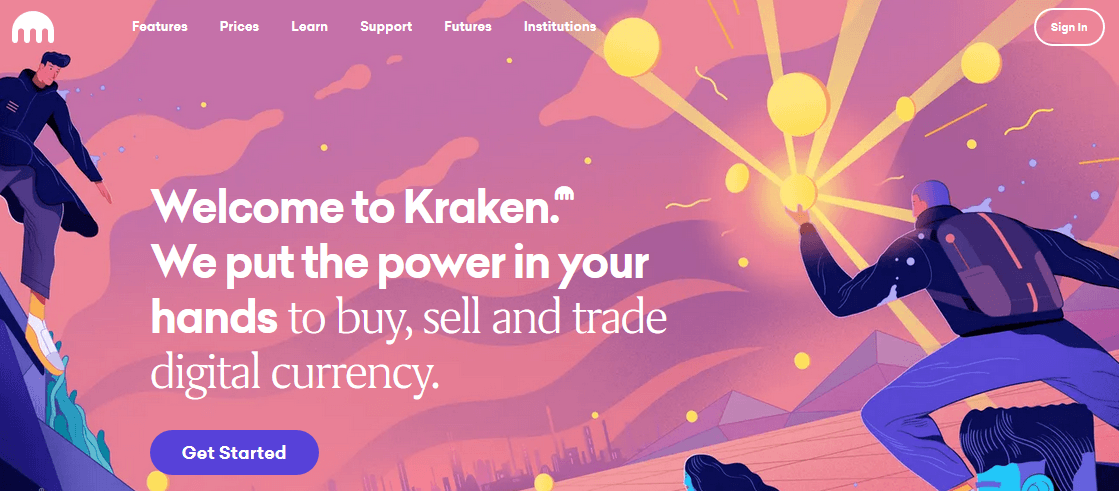 kraken homepage