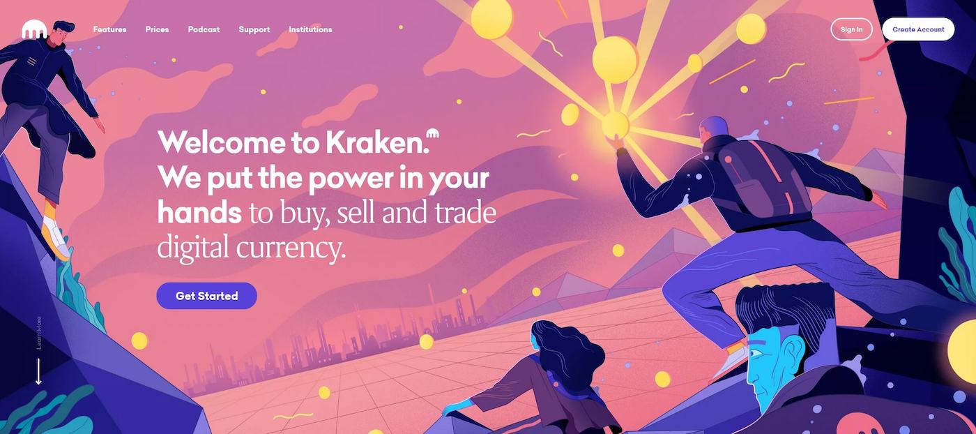 kraken homepage