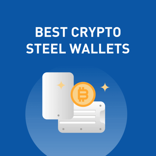Silver 2 Plates Crypto Steel Wallet Cryptocurrency Seed Storage Crypto Wallet for Bitcoin Hardware Cold Wallet Backup with Metal Plate Marker 